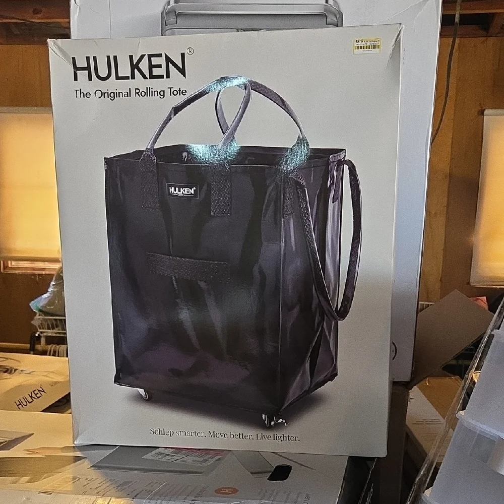 Hulken "The Original Rolling Tote" Size Large - Black- New In Open Box-Flawless! - Picture 1 of 2